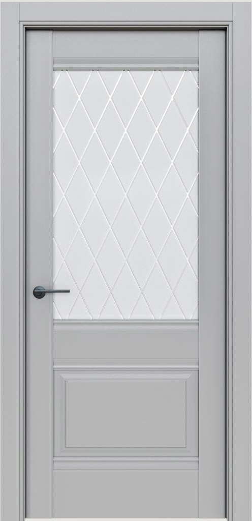 картинка Дверь ПП Классико-43 Nardo Grey White Сrystal от интернет-магазина "Двери"